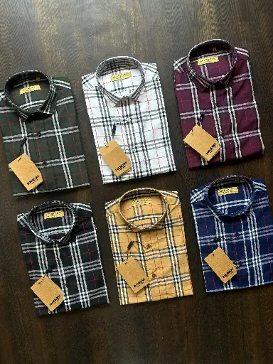 BURBERRY Check motif Shirt